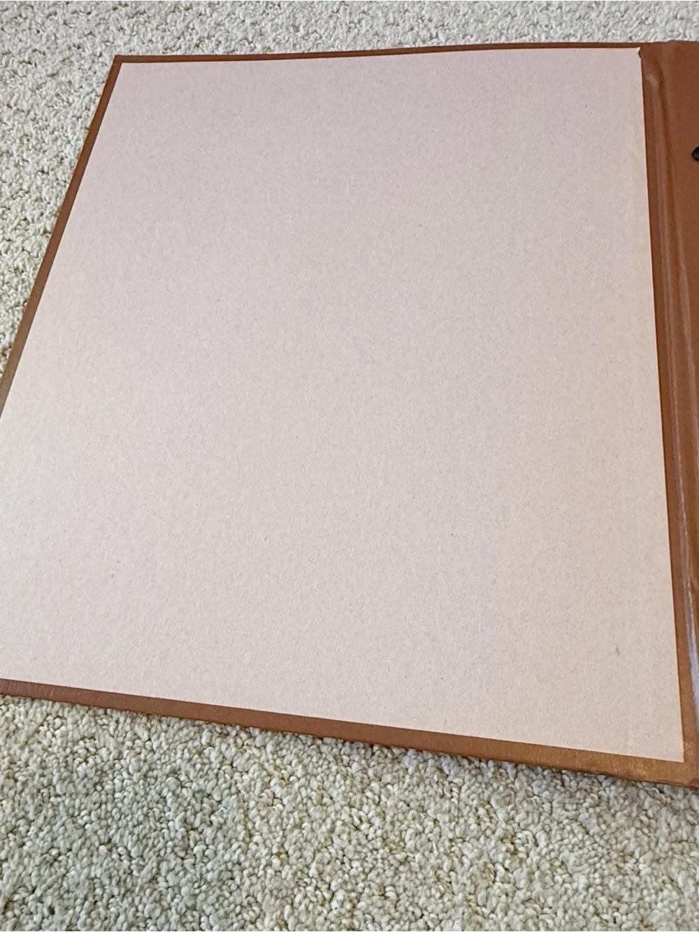 Deluxe Craft 1950’s Brown Photo Album Vintage Floral Border NEW USA 12 x 12 Inch